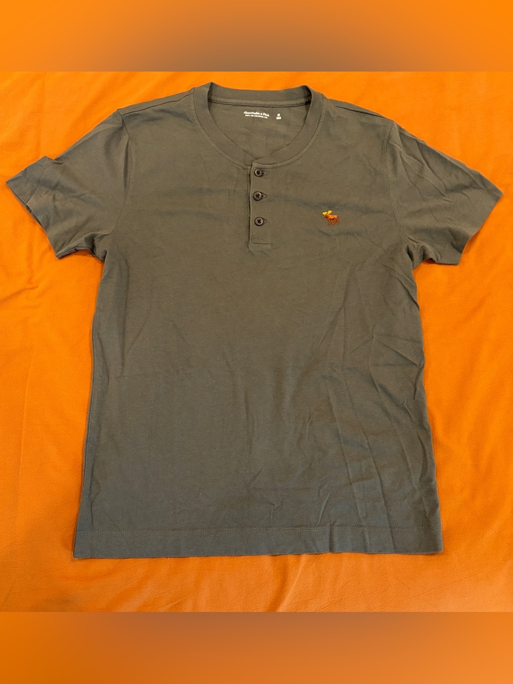 Abercrombie & Fitch Slim Polished Signature Icon Henley